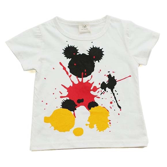 Baby Boy's Splash Mouse Printed T-Shirt