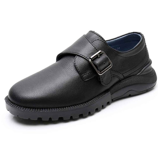 Boys Solid Genuine Leather Shoes - Wnkrs