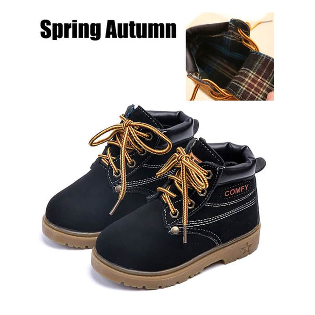 Fashion Comfortable Warm Leather Kid's Boots