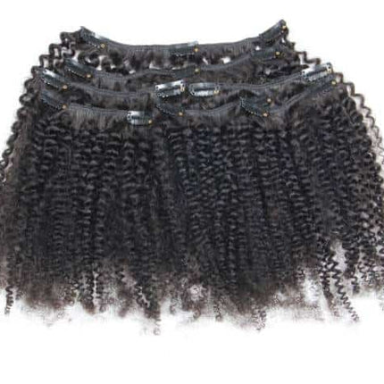 7 Pcs Mongolian Afro Kinky Curly Hair Extensions - wnkrs
