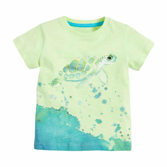 Sea Turtle Printed T-Shirt for Kids - Wnkrs