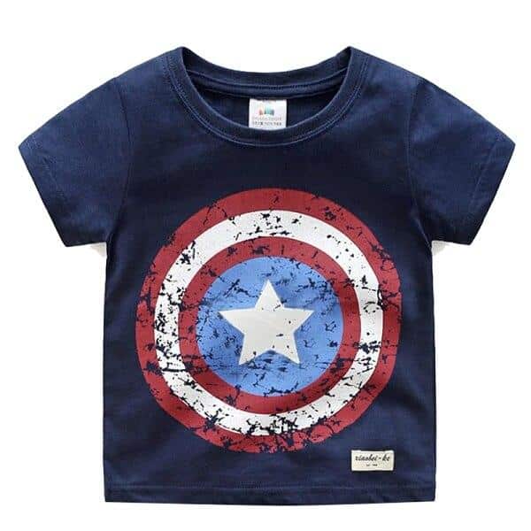 Boy's Captain America Printed T-Shirt - Wnkrs