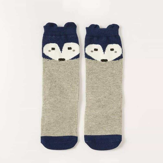 Cartoon Animals Style Cotton Knee Socks for Kids - Wnkrs