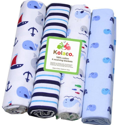 100% Cotton Baby Blankets 4 pcs Set - wnkrs