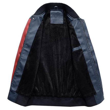 Men's Leather Bomber Jacket - Wnkrs