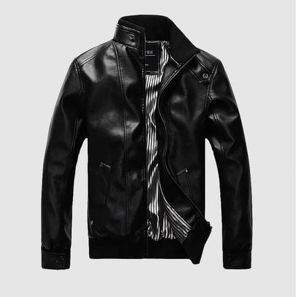 Men's Classic Leather Jacket - Wnkrs