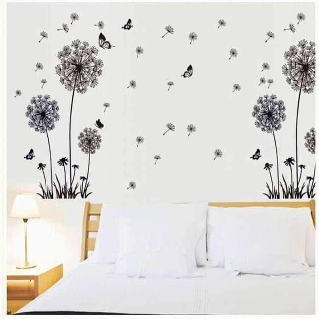 Pastoral Style Wall Stickers with Flying Butterflies Design - wnkrs