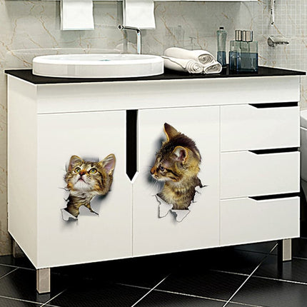 3D Cats Vinyl Wall Stickers - wnkrs
