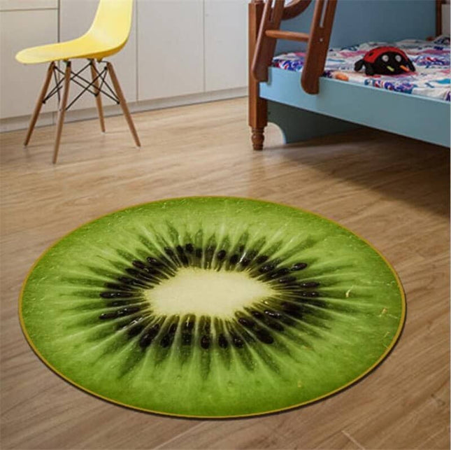 Anti-Slip Soft Round Carpet With 3D Print - Wnkrs