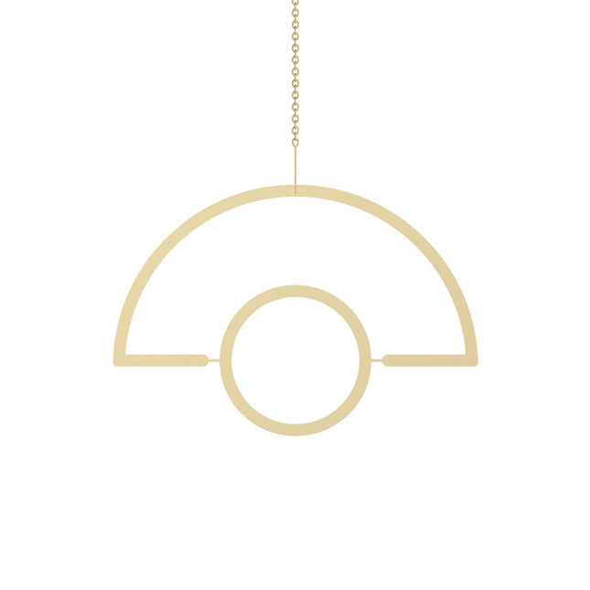 Gold Hanging Semicircle Plant Holder - wnkrs