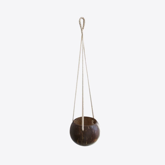 Coconut Macrame Hanging Planter - wnkrs