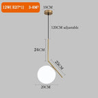 boule-e-laiton-20cm / blanc chaud