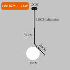 f-noir-30cm-balle / blanc chaud