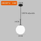 c-noir-balle-15cm / blanc chaud