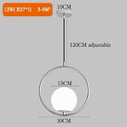 une-boule-chrome-15cm / blanc chaud