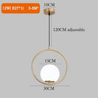 une-boule-en-laiton-de-15cm / blanc chaud