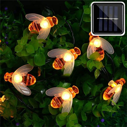 LED Solar String Lights in Shape of Bees - Wnkrs