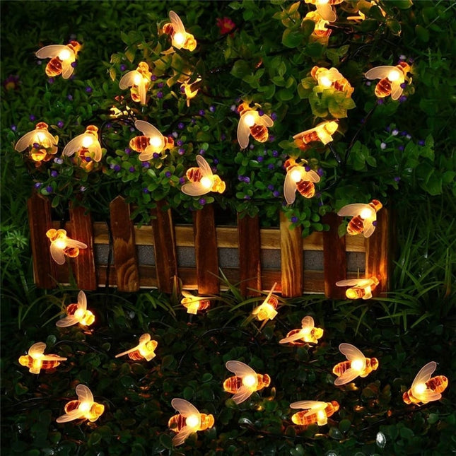 LED Solar String Lights in Shape of Bees - Wnkrs