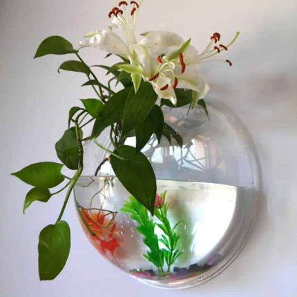 Acrylic Wall Mounted Vase and Fish Tank - wnkrs