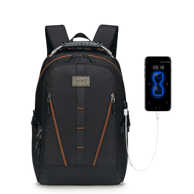 Waterproof USB-Charging Travel Backpack