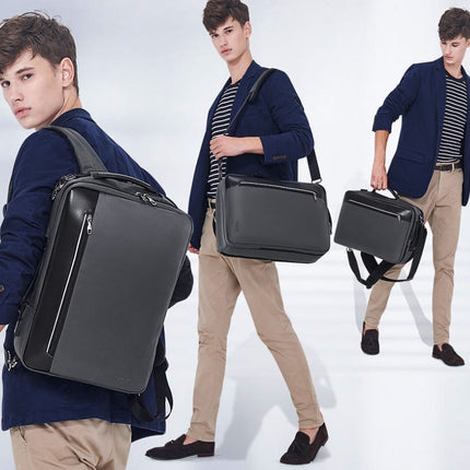 Men's 3 in 1 Leather Detail Laptop Backpack - Wnkrs