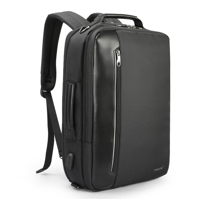 Men's 3 in 1 Leather Detail Laptop Backpack
