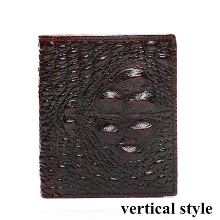 Men's Crocodile Skin Patterned Wallet - Wnkrs
