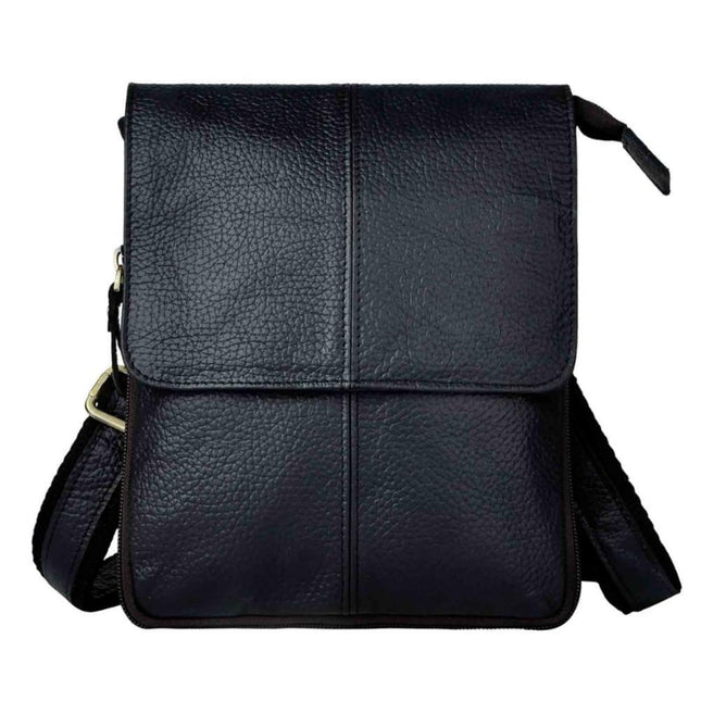 Slim Leather Messenger Bag for Men - Wnkrs