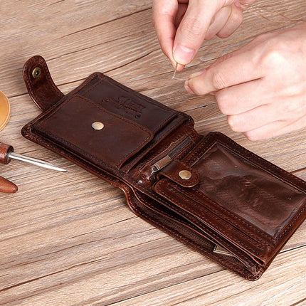 Men's Compact Leather Wallet - Wnkrs