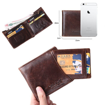 Men's Compact Leather Wallet - Wnkrs