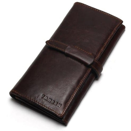 Men's Genuine Leather Long Wallet - Wnkrs