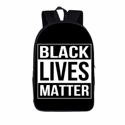 Black Lives Matter Printed Canvas Backpack - Wnkrs