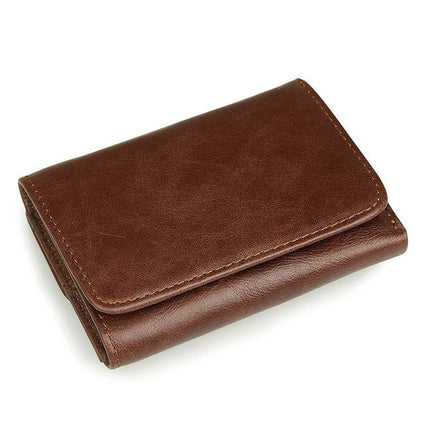 Men's Vertical Wax Leather Wallet - Wnkrs