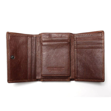 Men's Leather Vertical Trifold Wallet - Wnkrs