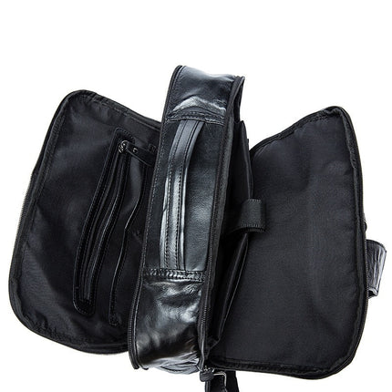 Business Men's Genuine Leather Backpack - Wnkrs