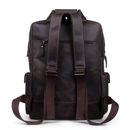 Men's Genuine Leather Travel Backpack - Wnkrs