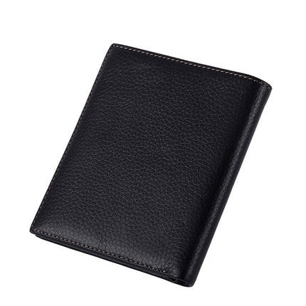 Vertical/Horizontal Casual Leather Wallet for Men - Wnkrs