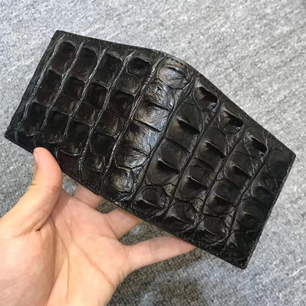 Men's Leather Crocodile Patterned Wallet - Wnkrs