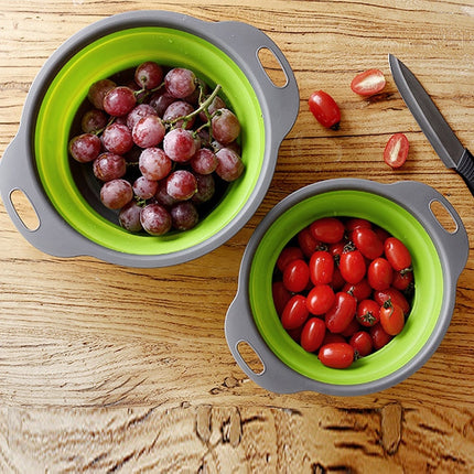Foldable Round Silicone Colander - wnkrs