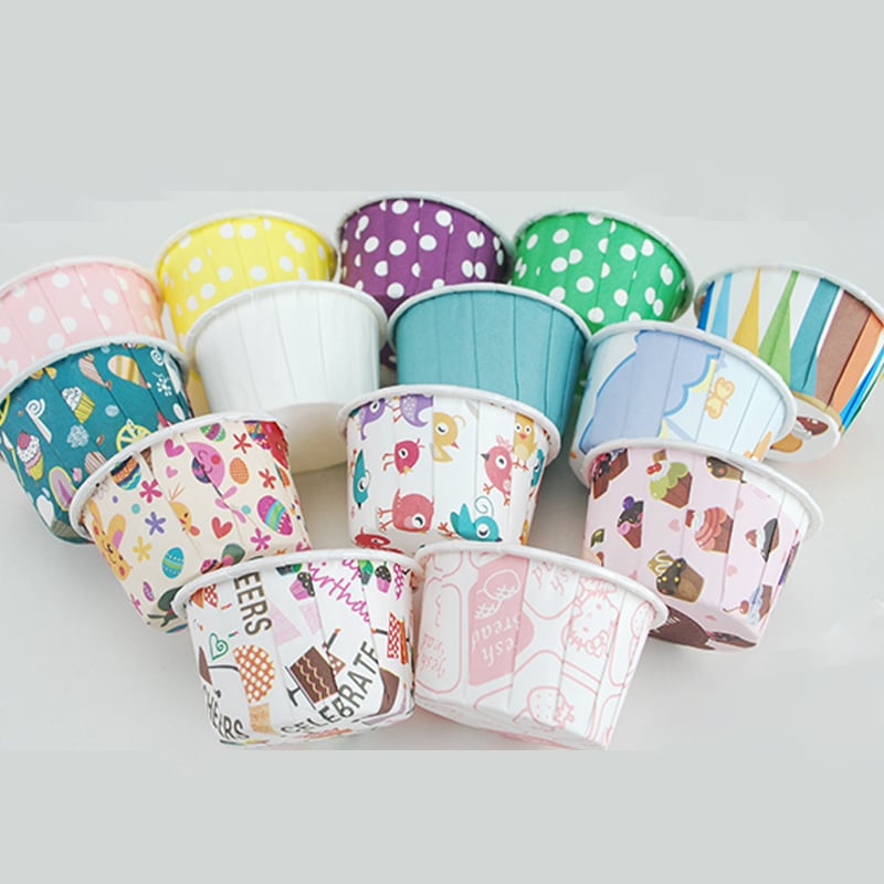 Colorful Paper Cupcake Cups Set