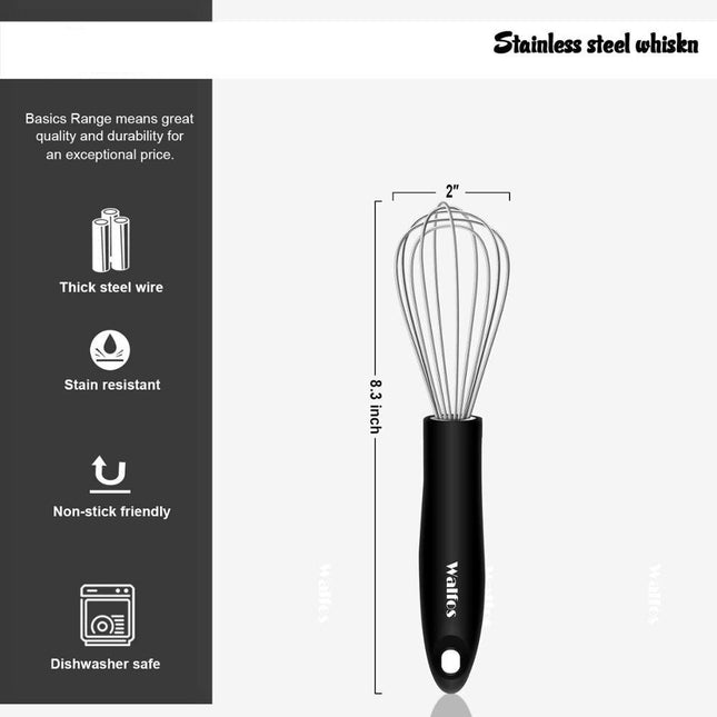 Stainless Steel Wire Manual Whisks 3 pcs Set - wnkrs