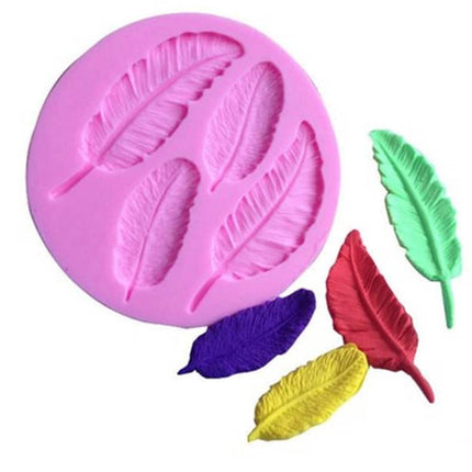 Cute Feather Shaped Eco-Friendly Silicone Cake Decoration Mold - wnkrs