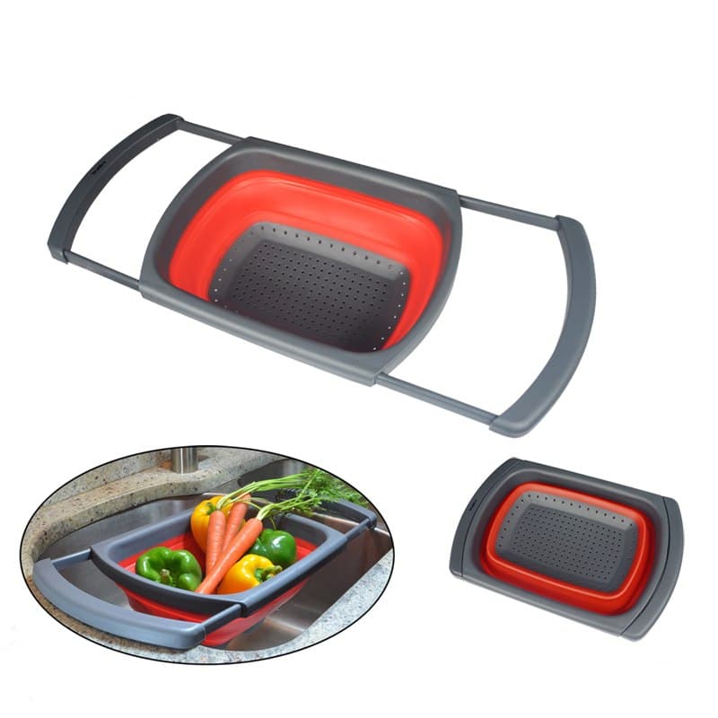 Collapsible Silicone Fruits and Vegetables Colander