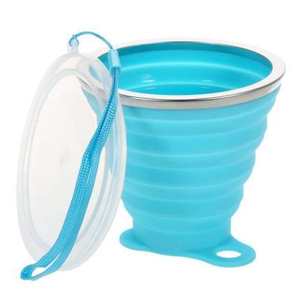 Colorful Folding Silicone Cup with Strap - wnkrs