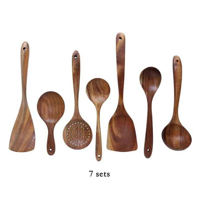 Natural Wood Cooking Spoons - wnkrs