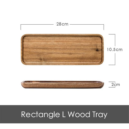 Acacia Wood Geometric Serving Tray - wnkrs