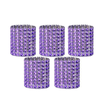 Set of 10 Crystal Napkin Rings - wnkrs