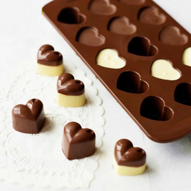 Heart Shaped Silicone Chocolate Mold