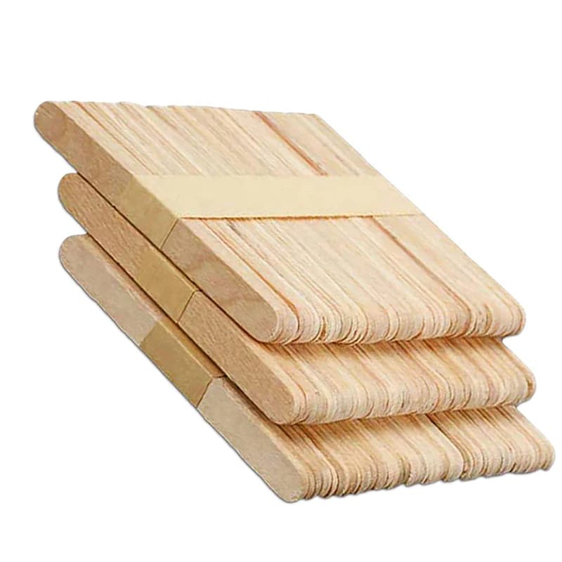 Wooden Ice Cream Sticks 50 pcs Set