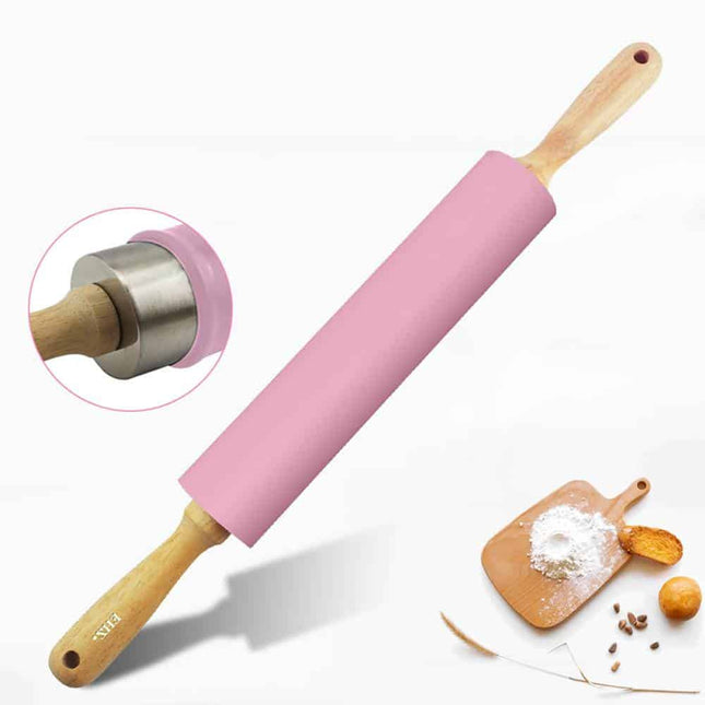 Pink Stainless Steel / Silicone Rolling Pin - wnkrs